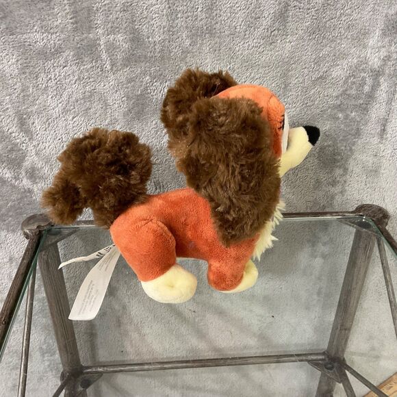 Disney Store Fifi the Pekingese Minnie Mouse's Pet Dog plush 6” brown - Picture 5 of 8